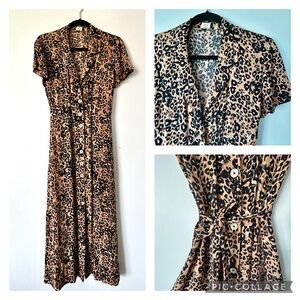 Wilfred leopard shirt dress